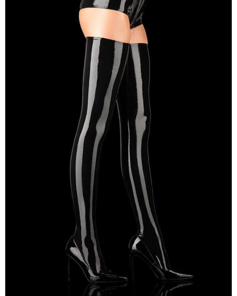 Latex Thigh Highs Black | Lavah Intimates