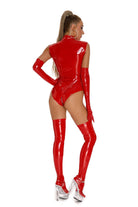 Latex Thigh Highs - Red - LAVAH INTIMATES