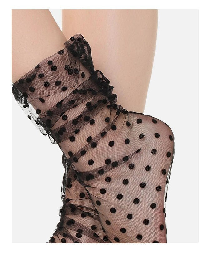 Polka Dot Mid Calf Socks | Lavah Intimates