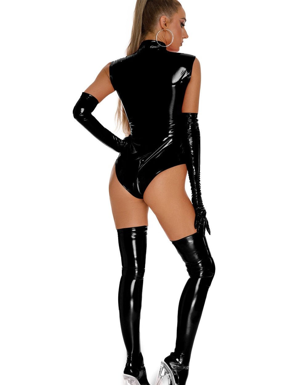Veronica Wetlook Bodysuit Black | Lavah Intimates