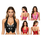 Onyx Zip Halter Top