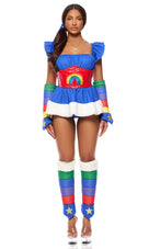 Follow the Rainbow 8-Piece Women's Cartoon Character Costume