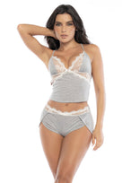 Noelle Lace-Trim Cami Pajama Set