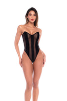 Onyx Atelier Sheer-Panel Bodysuit