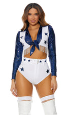 Seeing Stars 4-Piece Women's Cheerleader Costume
