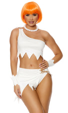 A Bedrock Babe 5-Piece Women's Cartoon Character Costume