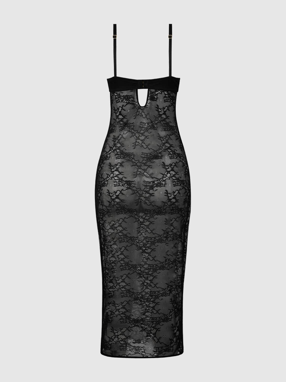 Yvone Lace Plunge Push Up Gown