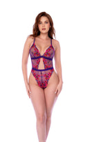 Mirabel Orchid Floral Mesh Teddy
