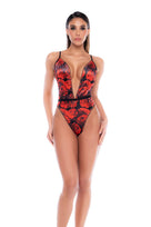 Solstice Red Rose Print Teddy