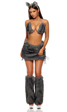 Full Moon 5-Piece Women's Wolf Costume