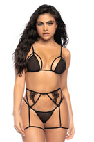 Florata Cage Bra and Garter Set | Lavah Intimates