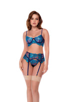 Giardino Midnight Blue 3pc Garter Set