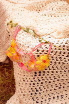 Solar Blossom Floral Embroidered Bralette Thong Set | Lavah Intimates