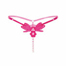 Embroidered Butterfly Pearl G-String | Lavah Intimates
