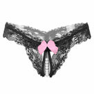 Pearl & Lace Crotchless Panty