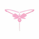 Embroidered Butterfly Pearl G-String | Lavah Intimates