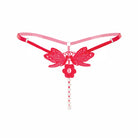 Embroidered Butterfly Pearl G-String | Lavah Intimates