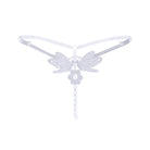 Embroidered Butterfly Pearl G-String | Lavah Intimates