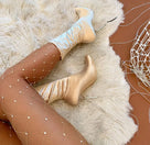 Lucie Rhinestone Fishnet Tights