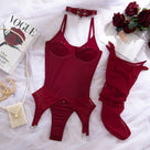 Carmen Garter Bodysuit & Stocking Set