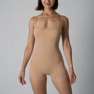 Sculpt Lace-Hem Shaping Romper