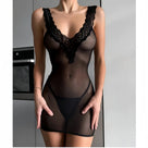 Lace Temptation Sheer Lace Up Mini Dress | Lavah Intimates