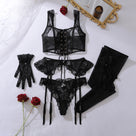 Nightfall Five-Piece Lace Set