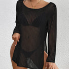 Mykonos Open-Knit Beach Cover-Up