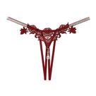 Amalie Applique Rhinestone G-String