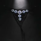 Zara Evil Eye Rhinestone Thong