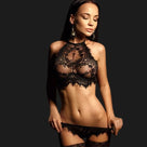 Oriana Lace Halter Bralette Set