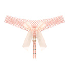 Noir Pearl Bow G-String | Lavah Intimates