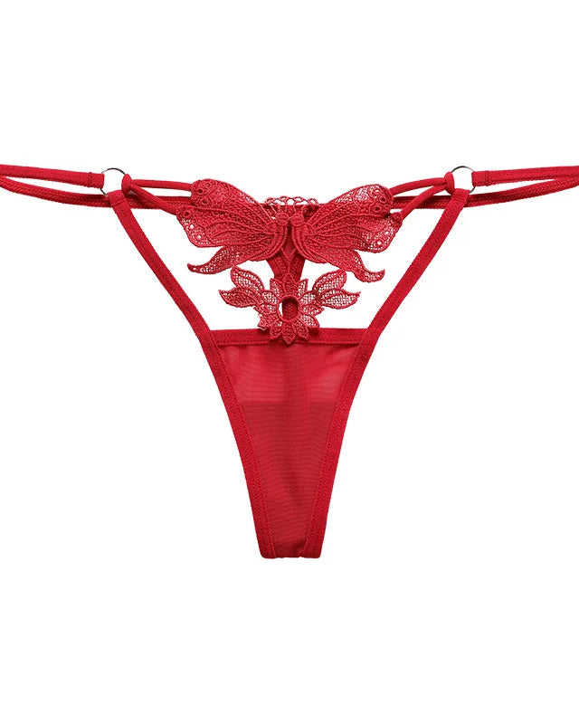 Dalia Thong  LAVAH LINGERIE & INTIMATES Red S 