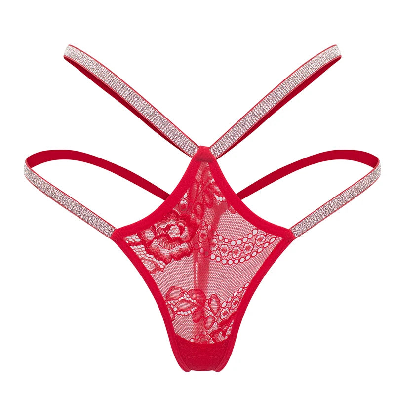 Sparkle Lace Strappy G-String | Lavah Intimates