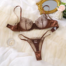 Marigold Embroidered Bra Set