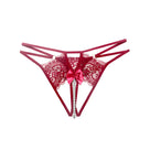 Cleo Pearl Bow Lace Thong