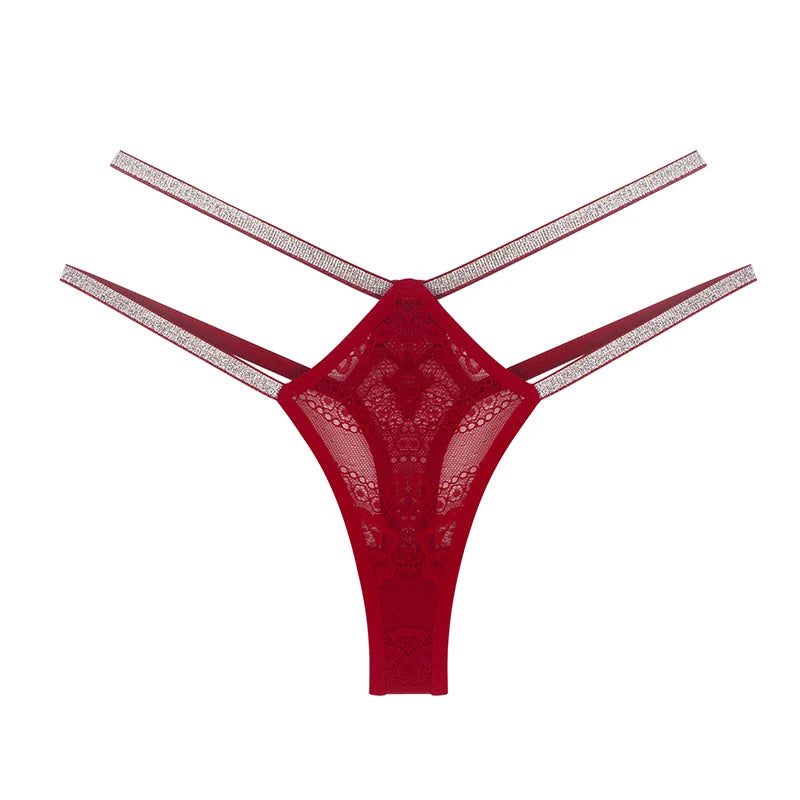 Sparkle Lace Strappy G-String | Lavah Intimates