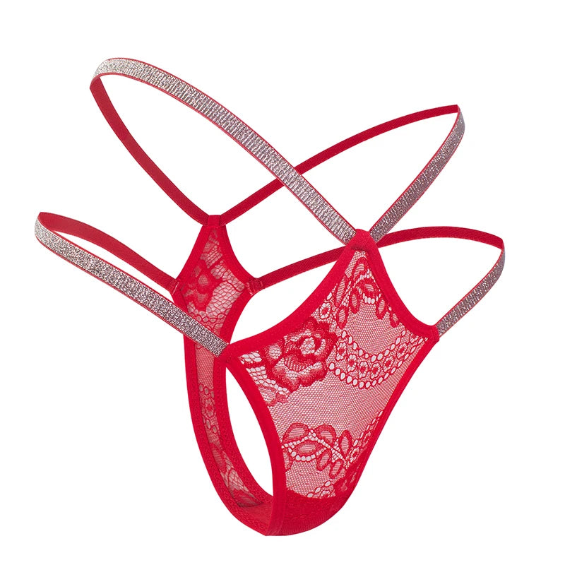 Sparkle Lace Strappy G-String | Lavah Intimates