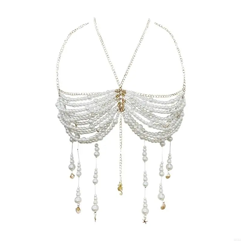Brisa Pearl Bodychain Bra | Lavah Intimates