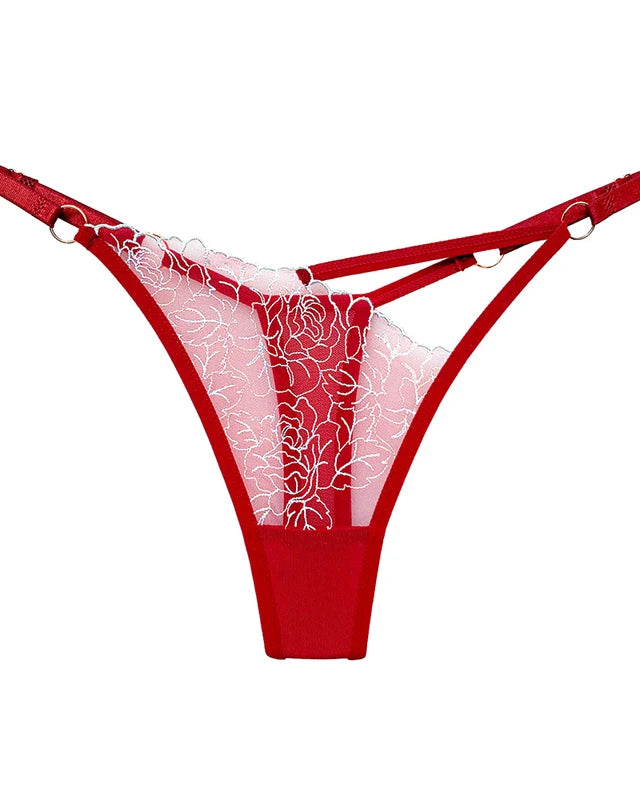 Jasmin Thong  LAVAH LINGERIE & INTIMATES Red One Size 1pc