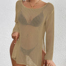 Mykonos Open-Knit Beach Cover-Up