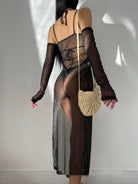 Sheer Elegance Cover-Up Dress  LAVAH   