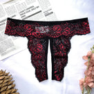 Crotchless Lace Thong | Lavah Intimates