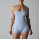 Sculpt Lace-Hem Shaping Romper