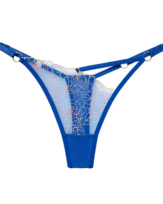 Jasmin Thong  LAVAH LINGERIE & INTIMATES Blue One Size 1pc