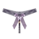 Noir Pearl Bow G-String | Lavah Intimates