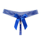 Noir Pearl Bow G-String | Lavah Intimates