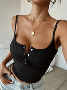 June Ribbed Henley Cami