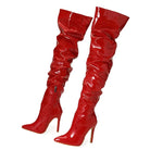 Akira Boots heels LAVAH LINGERIE & INTIMATES Red 35 