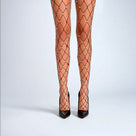 Lucie Rhinestone Fishnet Tights